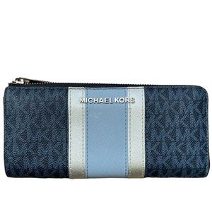 Michael Kors | Logo Striped Continental Wallet